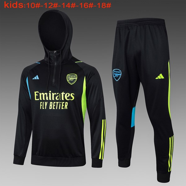 Kinder Hoodies Arsenal 2024 Schwarz 2